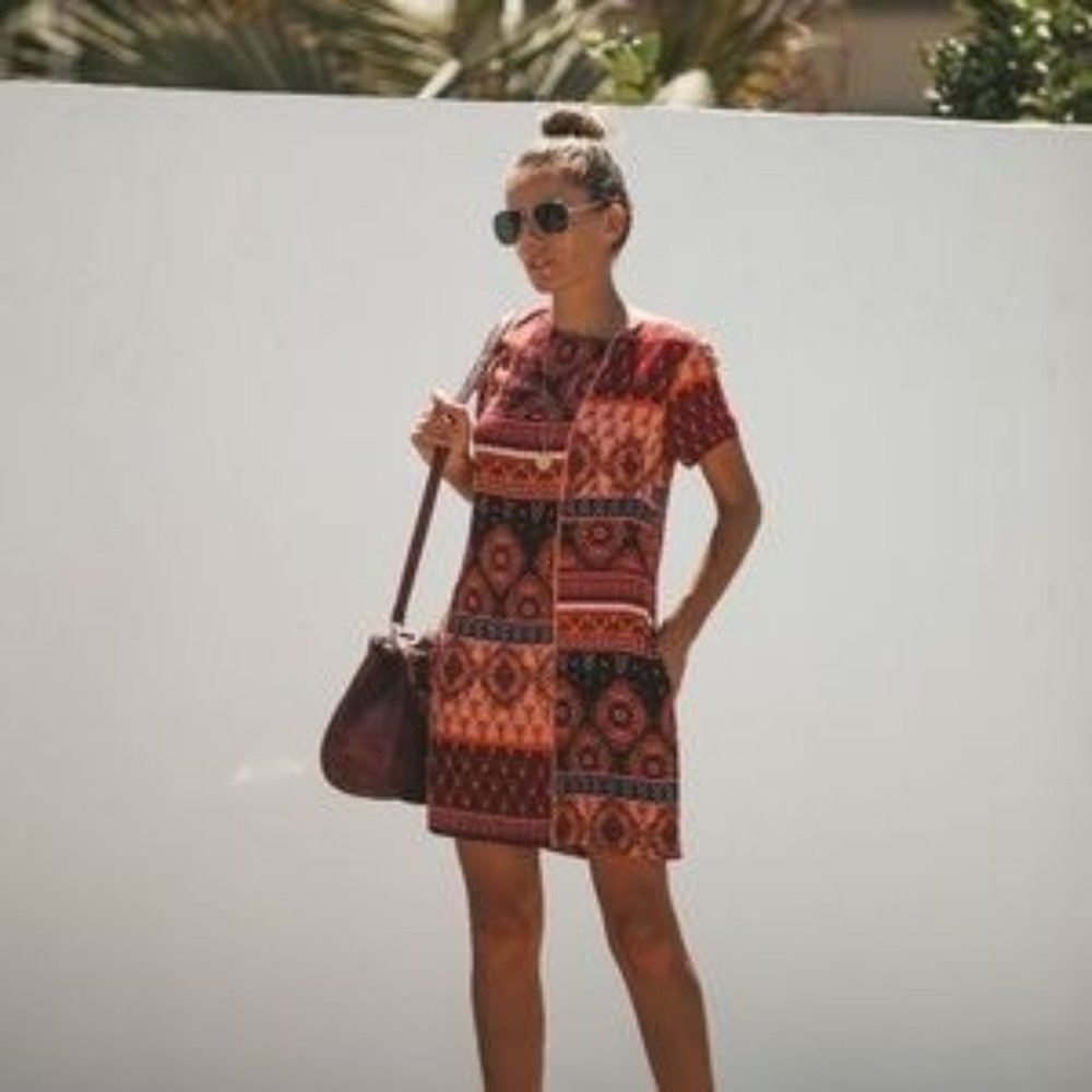 Pocketed Shift Dress